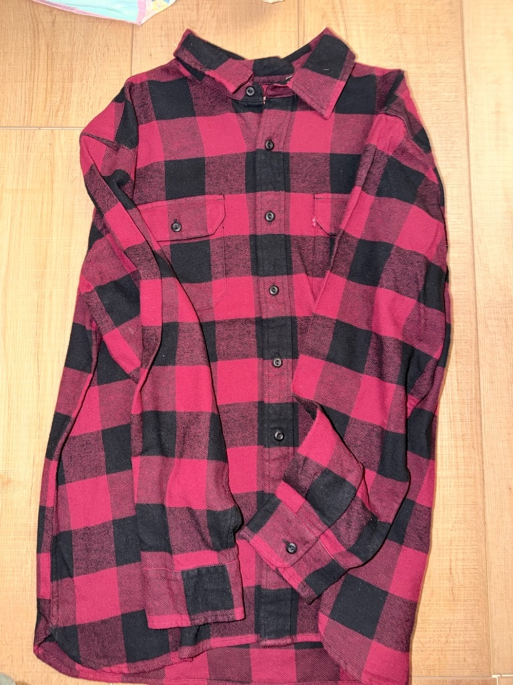 Levi's Red and Black Buffalo Plaid Button-Down Shirt